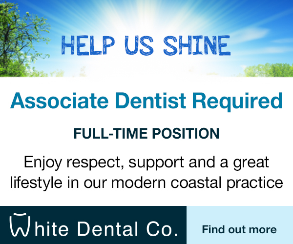 Postions vacant advertisement for an associate Dentist position at the White Dental Co. located at Hervey bay Queensland